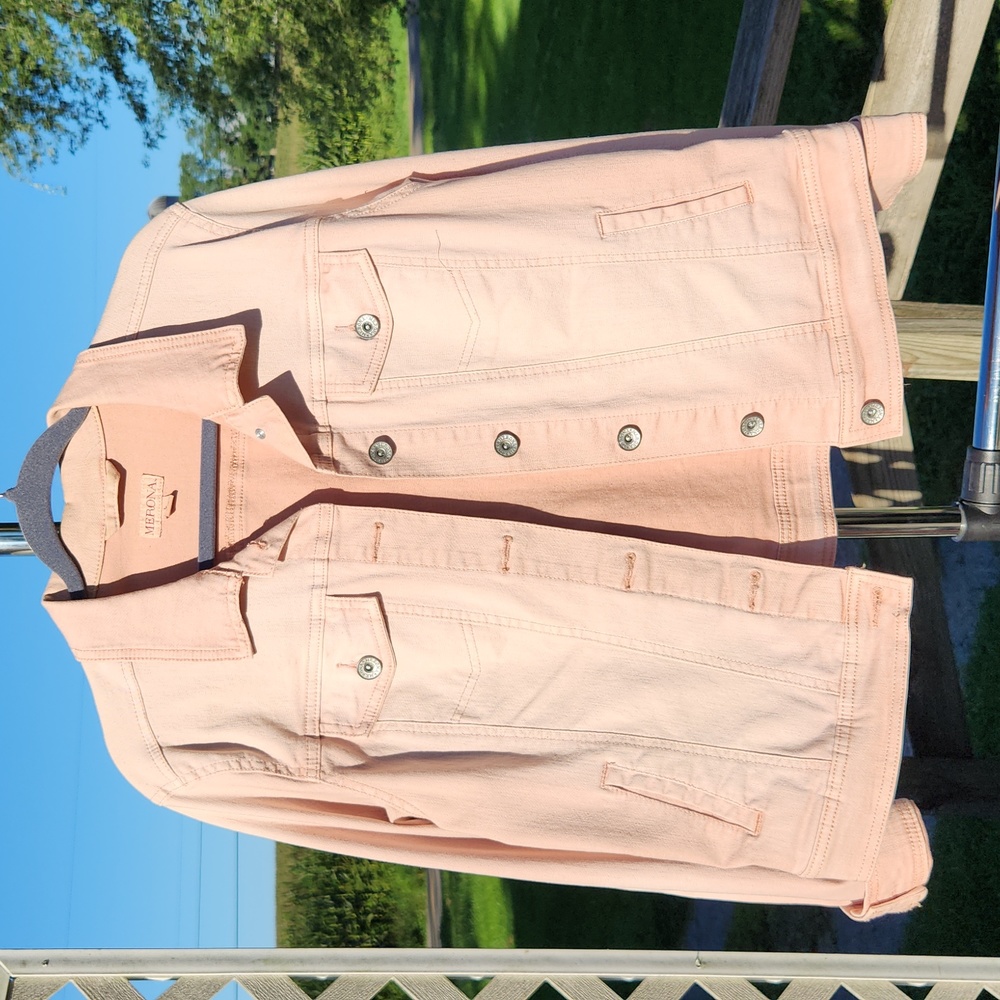 Large Merona Blush Pink Jean Jacket